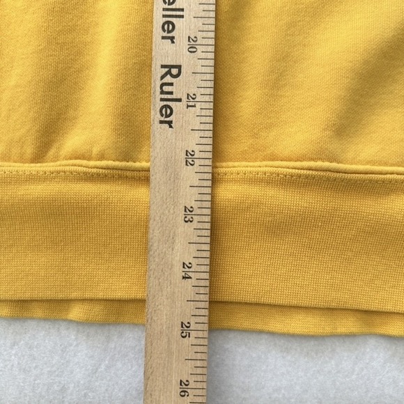 North Face Hoodie Mens XL Yellow Pullover Sweatshirt Kangaroo Pocket Outdoors - Picture 10 of 11
